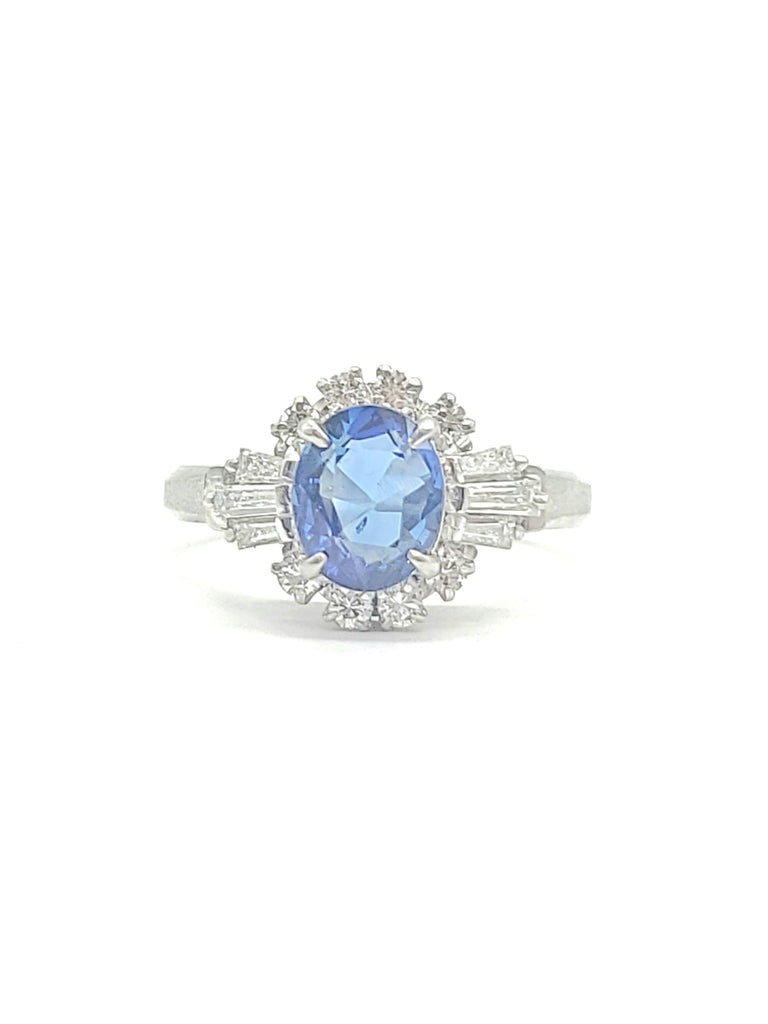 NEW Platinum Diamond and Sapphire Ring - Dick's Pawn Superstore