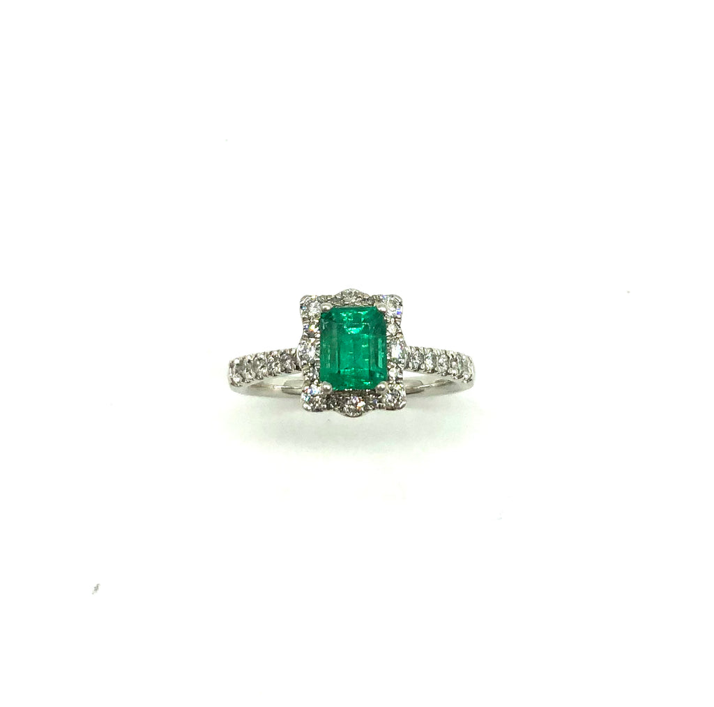 95 Ptw Emerald & Diamond Ring - Dick's Pawn Superstore
