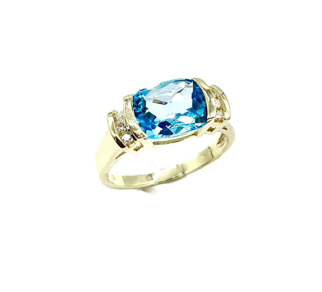 Topaz Ring with Diamonds - Dick's Pawn Superstore