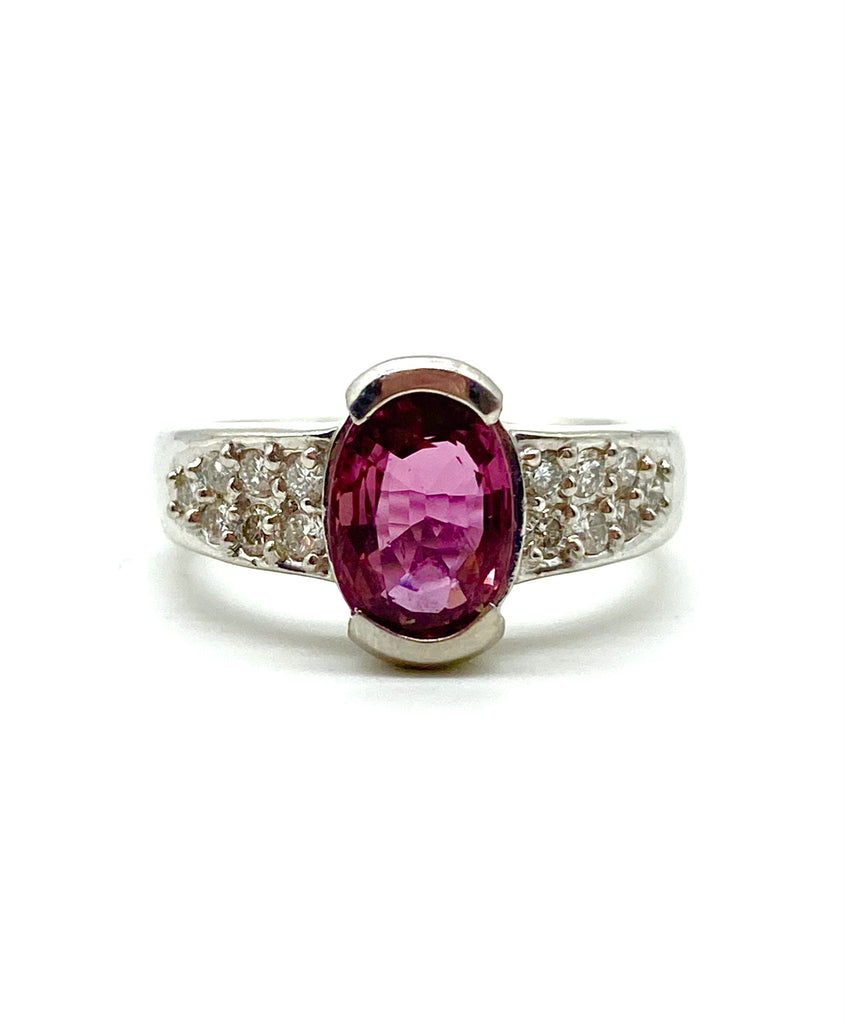 Pink Sapphire and Diamond Ring - Dick's Pawn Superstore