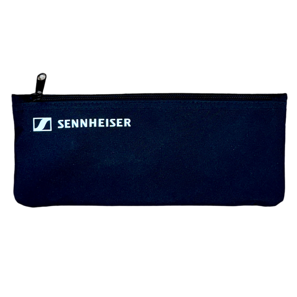 Sennheiser e835-S Cardioid Dynamic Vocal Microphone w/ Case Black Sennheiser pouch on a white background
