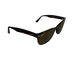 Black sunglasses with a white background