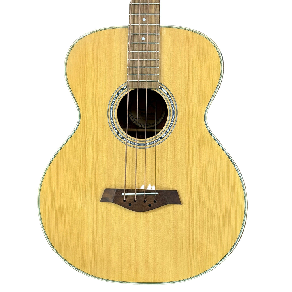 J. Reynolds JR1000-A Acoustic-Electric Bass Guitar Acoustic guitar on a wooden floor