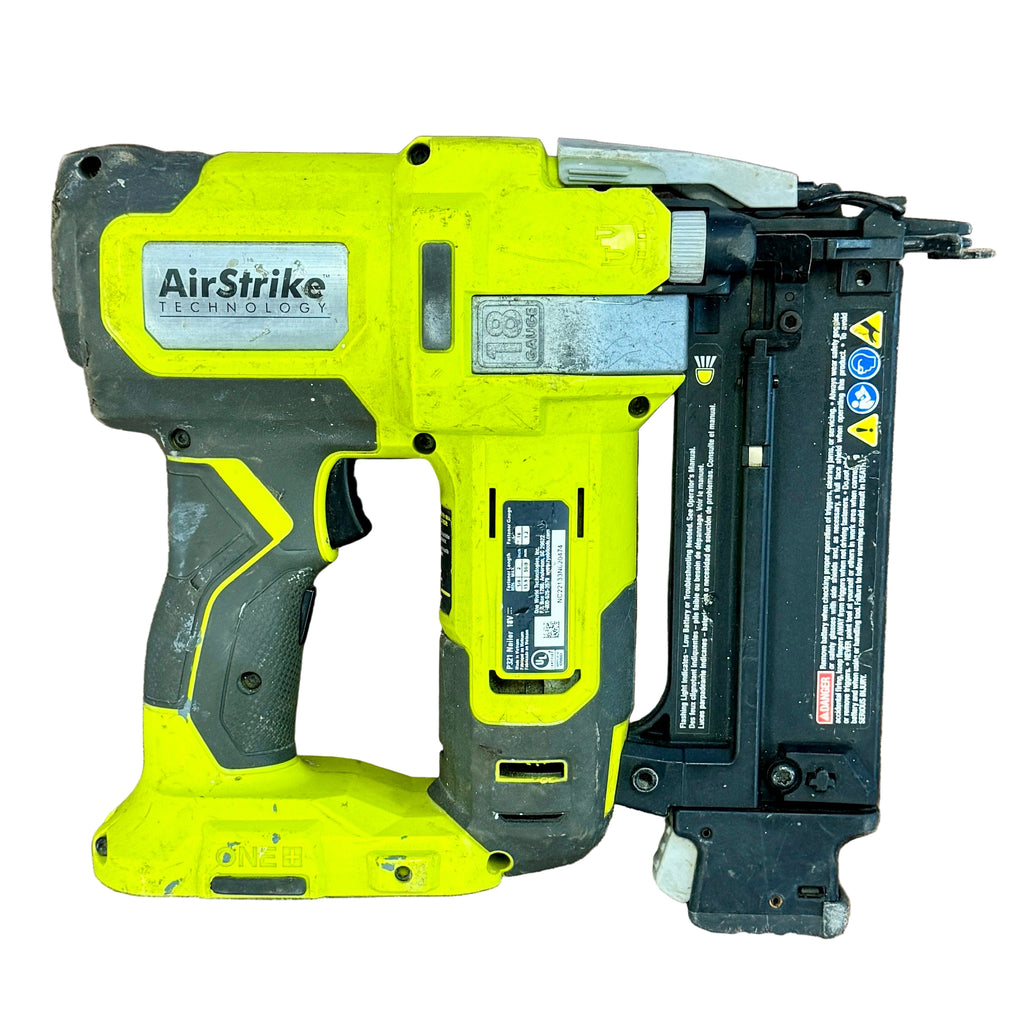 RYOBI ONE+ 18V 18-Gauge 2" Cordless AirStrike Brad Nailer w/ 2 Batteries & Charger (P321) back
