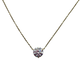 14K Yellow Gold 1.5CT Lab Created Diamond Round Solitaire Pendant Stationary Necklace