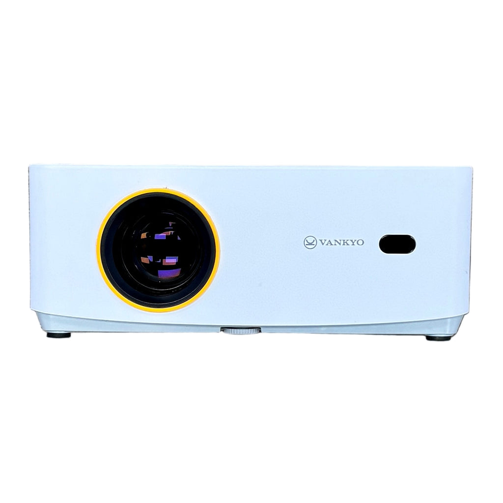VANKYO Leisure 470W Native 720P Portable Projector with Wireless Connectivity w/ Remote (WPY014) VANKYO projector on a white background