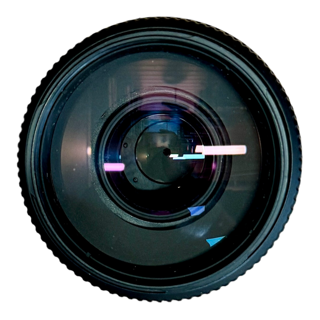 Sony SAL75300 75-300mm 4.5-5.6 1.5m/4.9ft Macro Camera Lens w/ Sony SH0007 Hood Camera lens on a white background