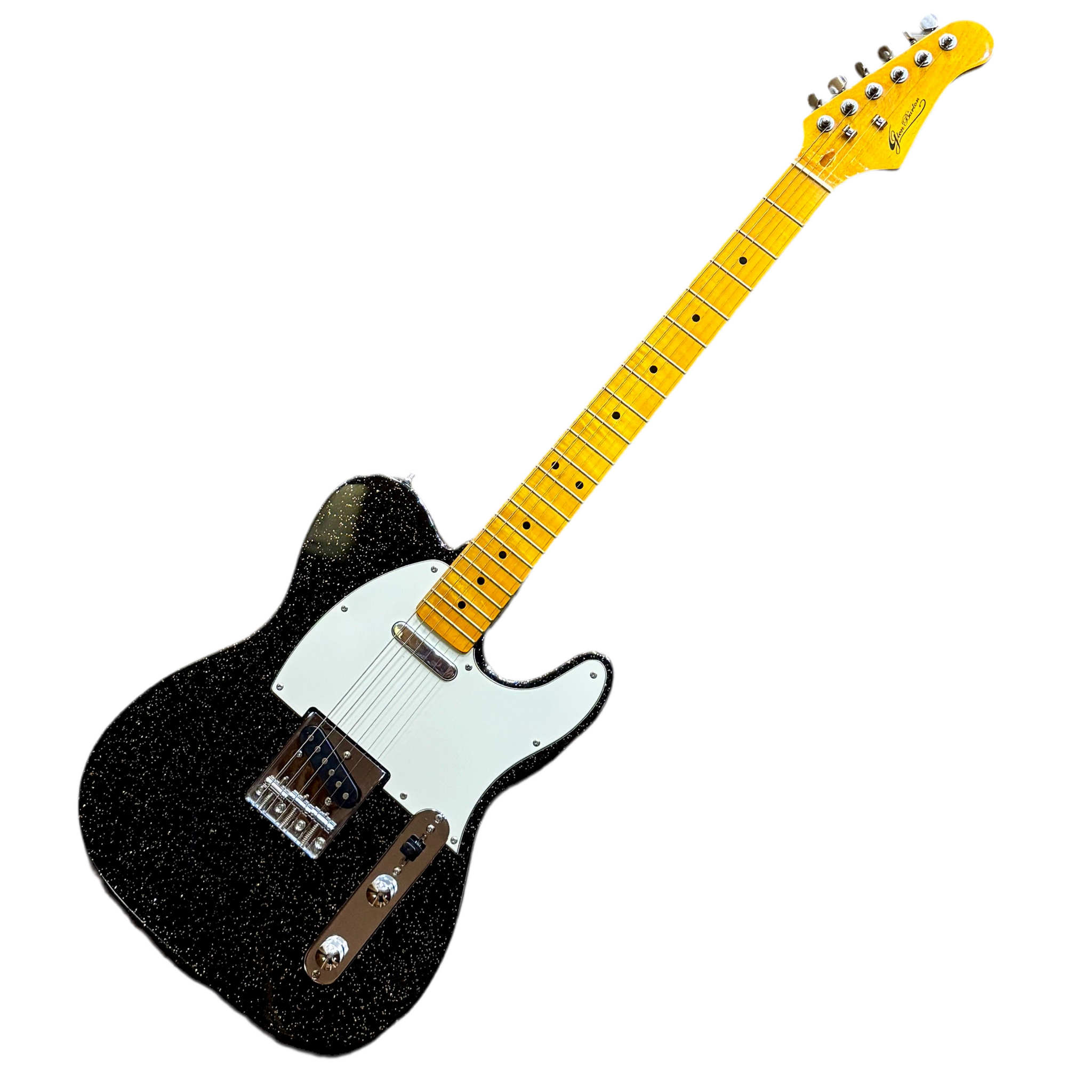 Glen Burton Silver Sparkle Telecaster Style Electric Guitar