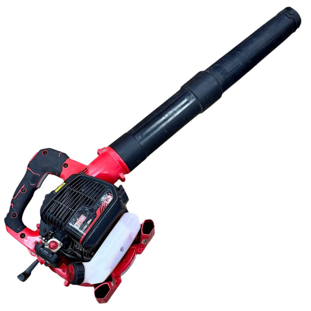 CRAFTSMAN B2200 25-cc 430-CFM 200-MPH 2-Cycle Gas-Powered Handheld Leaf Blower Red and black handheld leaf blower on a white background