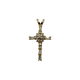 14K Yellow Gold 1/3CTW Diamond Cross Pendant