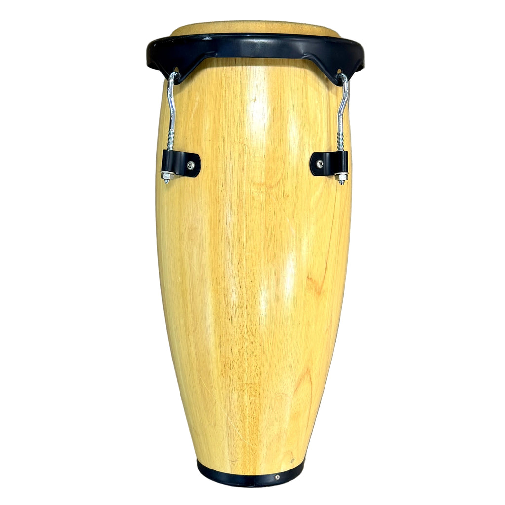 LP Latin Percussion 9" World Beat Caribe Conga Drum Wooden conga drum on a wooden floor