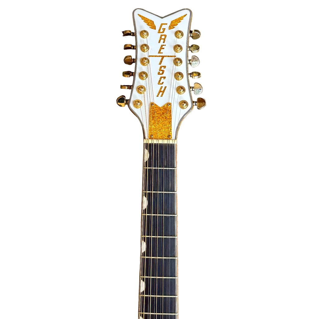 Gretsch G5022CWFE-12 Rancher Falcon Jumbo 12-String Acoustic-Electric Guitar w/ Soft Case headstock
