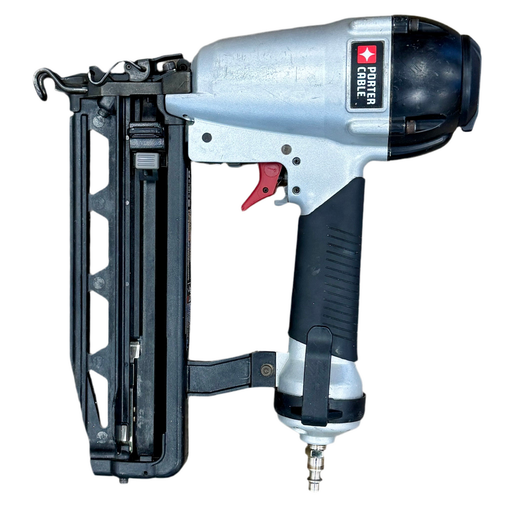 Porter Cable nail gun on a white background