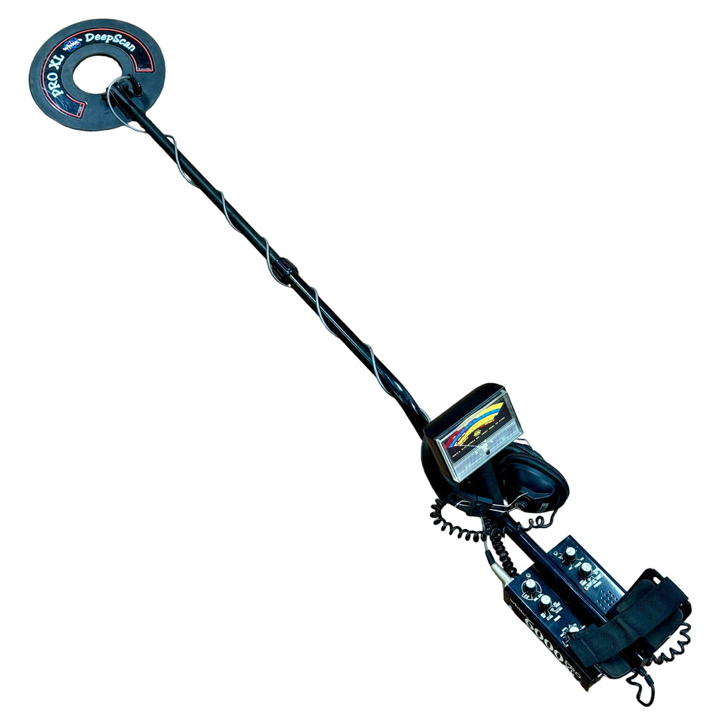 White's 6000 PRO XL Metal Detector Metal detector on a wooden floor