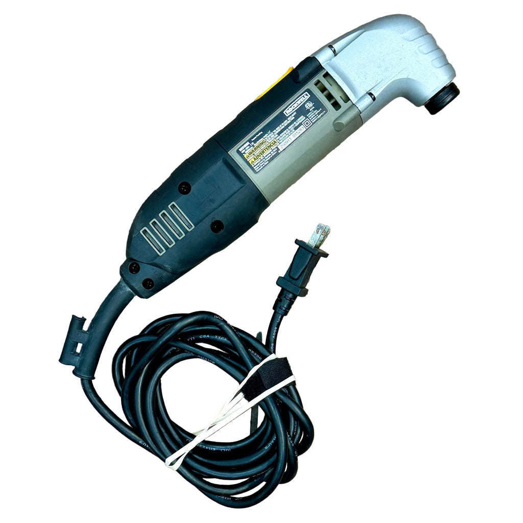 ROCKWELL SoniCrafter 2.3-Amp Corded Oscillating Multi-Tool (RK5100K) Electric tool with a long power cord on a white background