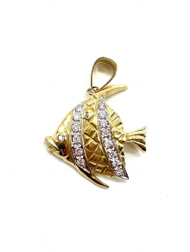 Diamond Angelfish Pendant