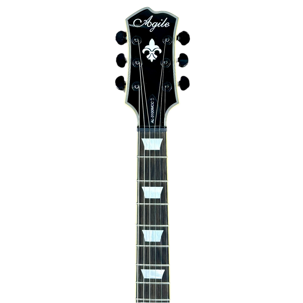 Agile AL-3100MCC Electric Guitar neck with 'Agile' branding on a white background
