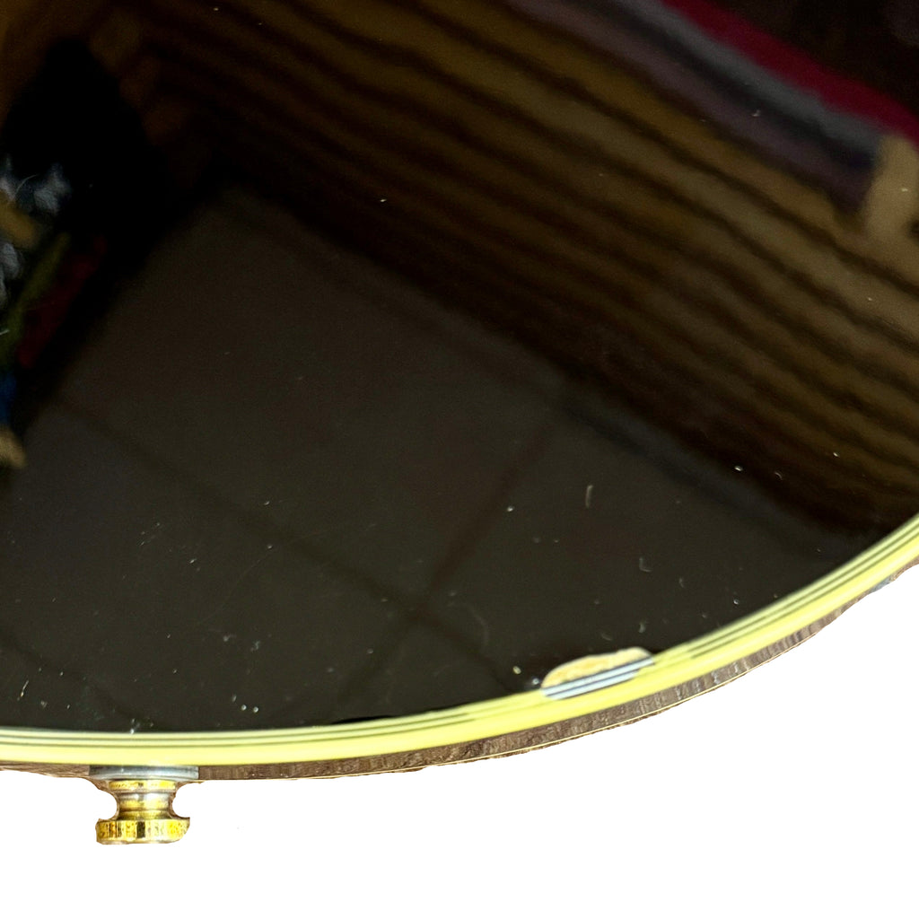 Gibson Les Paul Supreme Electric Guitar w/ Hard Case Close-up of a guitar's soundhole with a gold trim