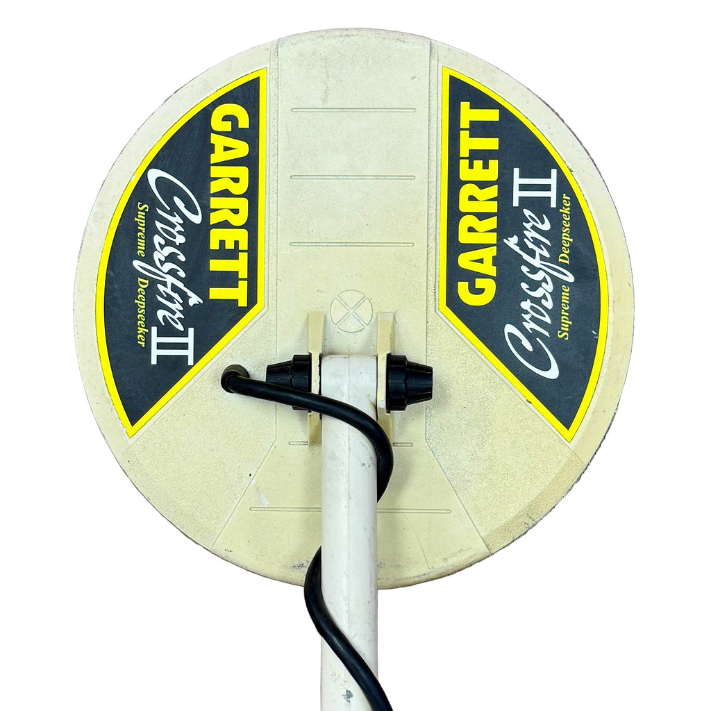GARRETT Treasure Ace 300 Metal Detector Garrett metal detector head on a wooden floor