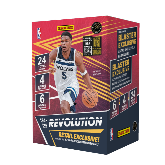 Basketball trading card pack with player image and Panini branding on a white background