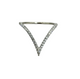 14K White Gold 1/3CTW Diamond Chevron Ring