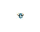 14K Yellow Gold Oval Blue Topaz & Diamond Ring