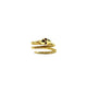 10K Yellow Gold Ruby Triple-Coil Snake Ring