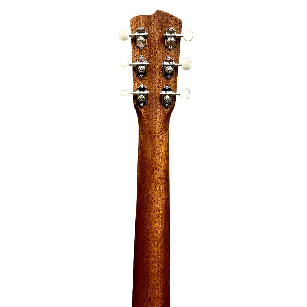Breedlove American Series D/SRe Acoustic-Electric Guitar w/ Hard Case Guitar neck with headstock on a wooden surface