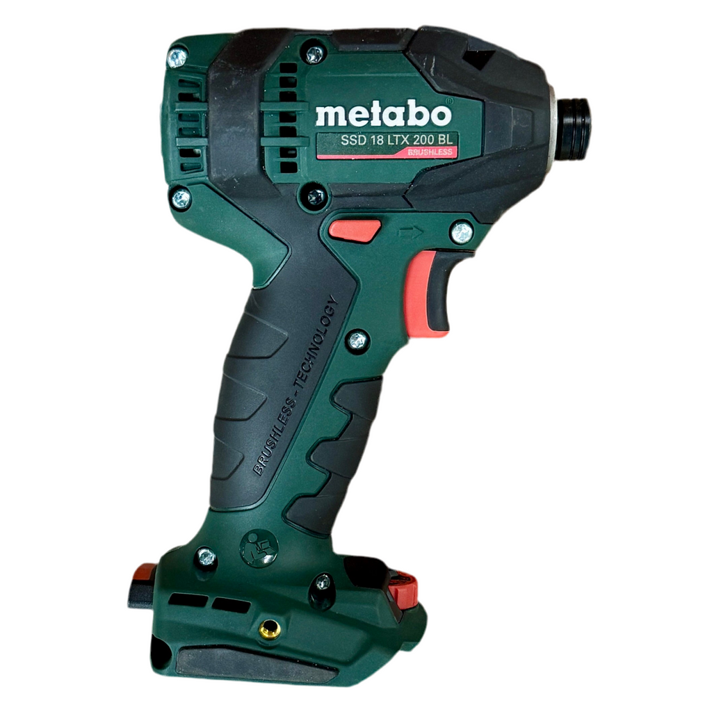 Metabo 18V 1/4" Brushless Cordless Impact Driver w/ Battery (SSD 18 LTX 200 BL) Metabo cordless drill driver on a white background