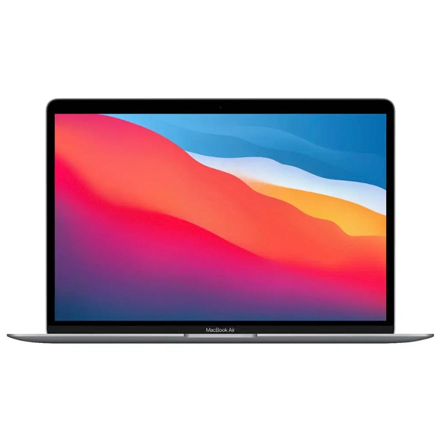 Apple MacBook Air 13" Laptop Computer - 2020 Model - Space Gray (A2337) Laptop with colorful display on a white background