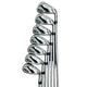 Callaway MAVRIK MAX 7-Piece Iron Set RH Golf Clubs - KBS MAX S 80 Shafts (5-9, P, A) Set of golf clubs on a wooden floor