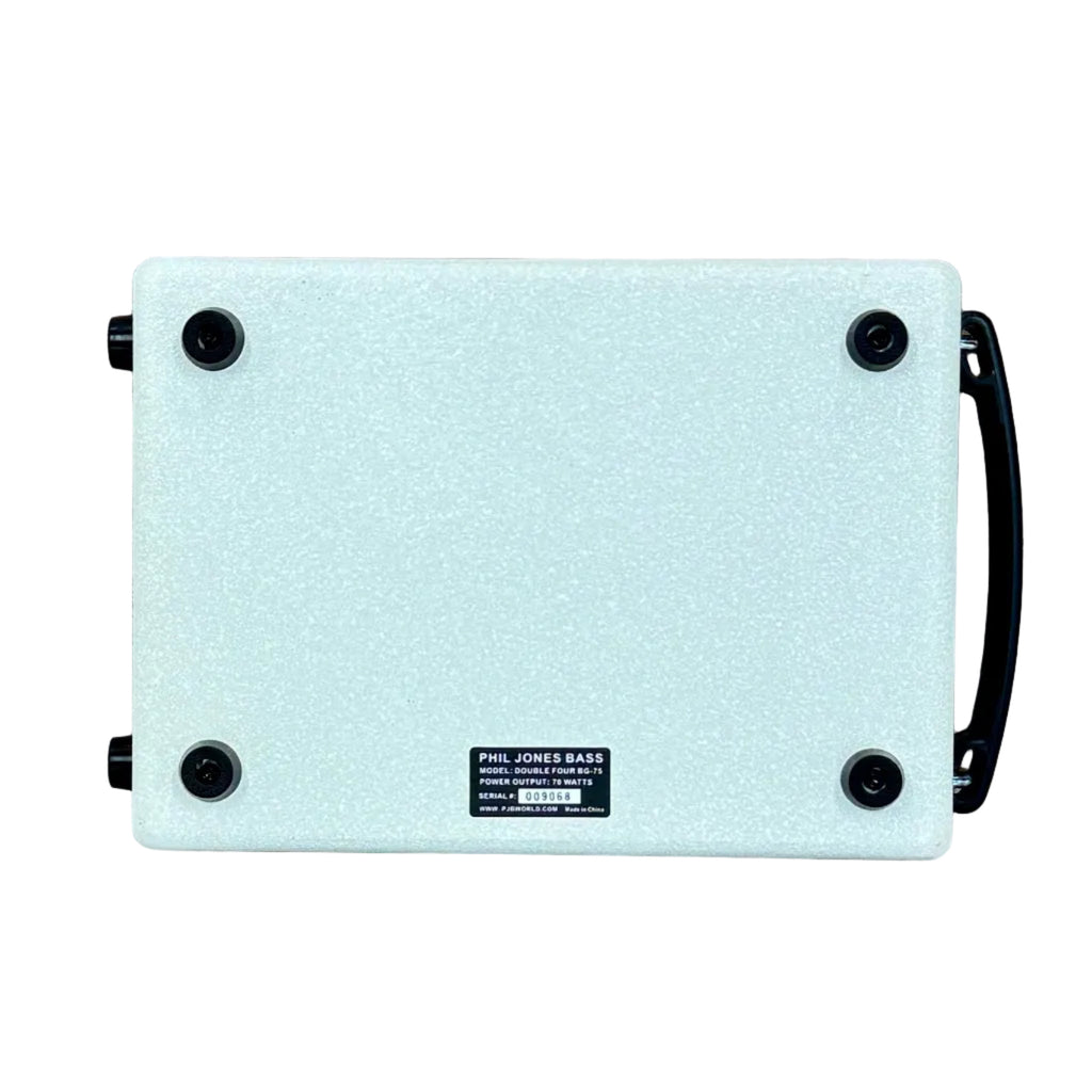 Phil Jones Bass DOUBLE FOUR BG-75 Bass Guitar Combo Amplifier Light blue guitar amplifier with black knobs and a visible brand label on a white background