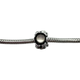 Pandora .925 Sterling Silver Morning Glory Moonstone Charm Silver charm with a flower design on a white background
