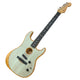 Fender American Acoustasonic Stratocaster 494-000-718 Acoustic-Electric Guitar w/ Soft Case Electric guitar on a wooden floor