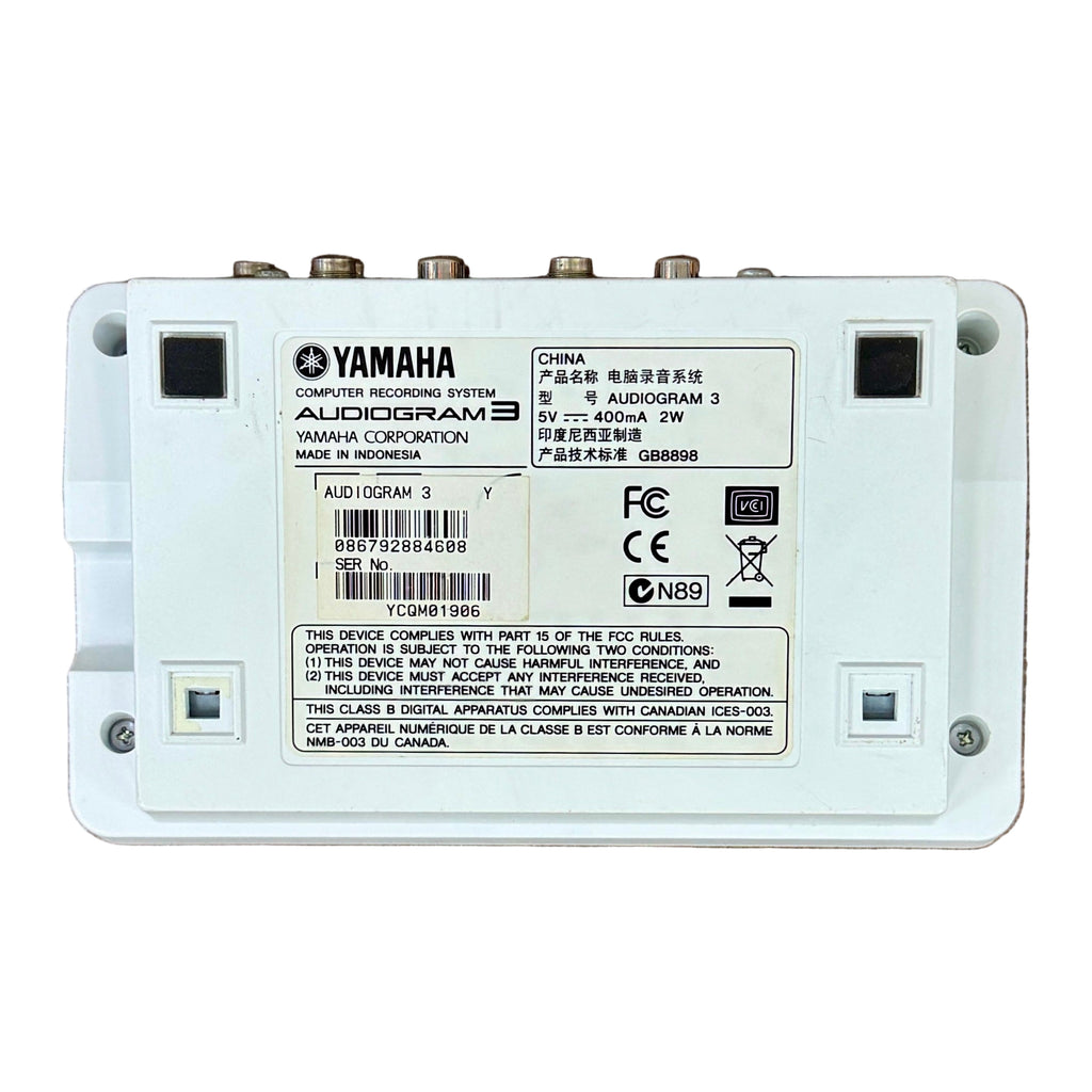 Yamaha AUDIOGRAM3 USB Audio Interface Yamaha audio device on a wooden surface