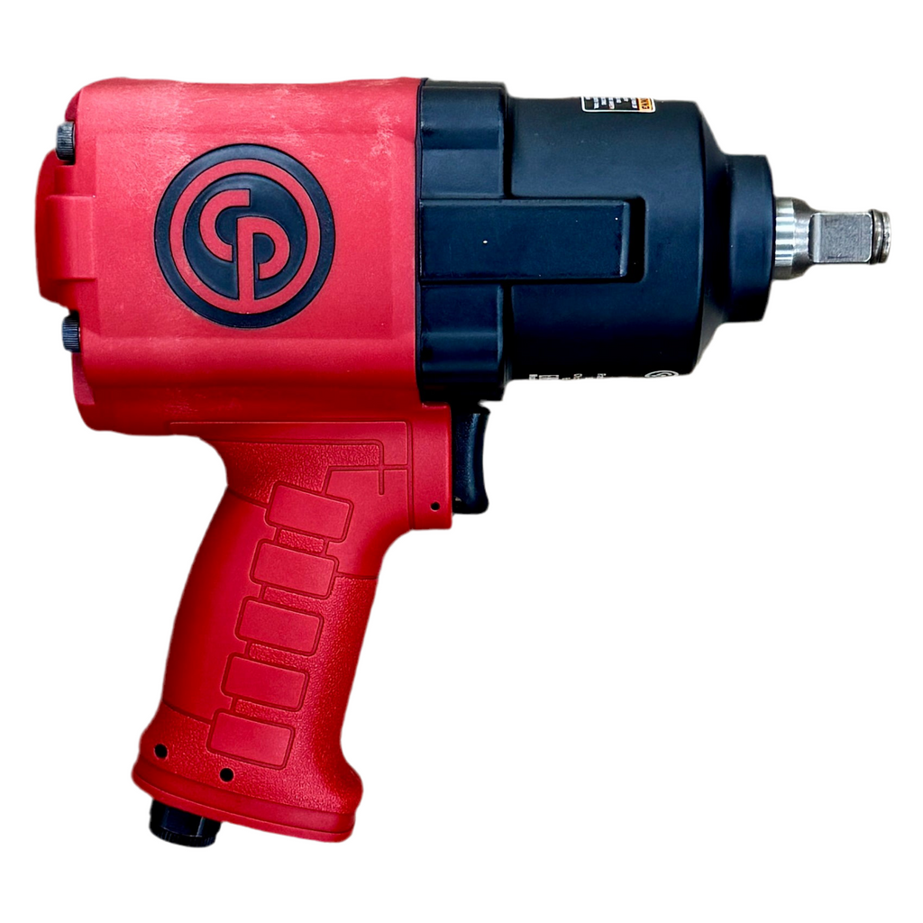 Chicago Pneumatic 1/2" Pneumatic Impact Wrench (CP7741) Red and black impact wrench on a white background
