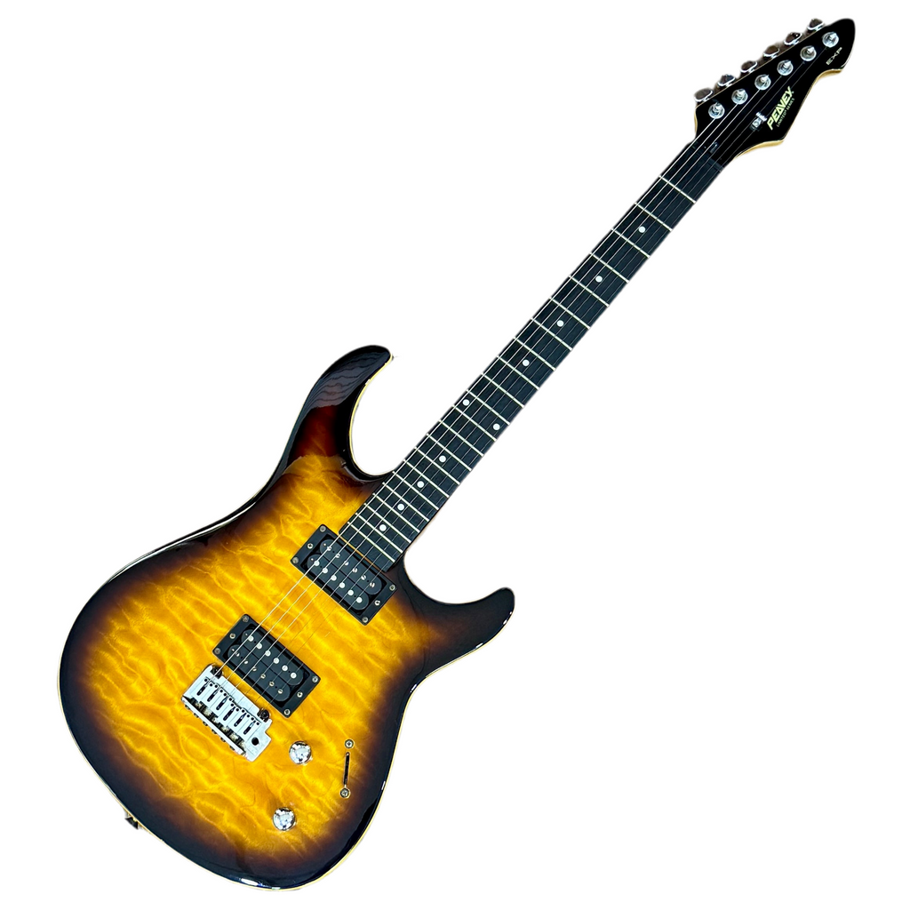 Peavey Limited Series EXP Electric Guitar with a sunburst finish on a white background