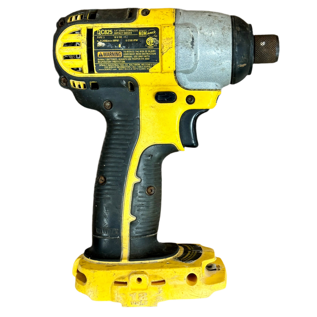 DeWalt 18V 1/4" Cordless Impact Driver w/ 2 Batteries & Charger (DC825) back