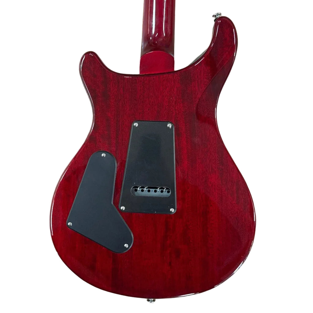 PRS Paul Reed Smith SE Standard ST4VC Electric Guitar w/ Soft Case Red electric guitar on a wooden floor