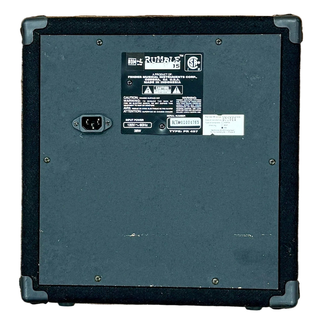FENDER BASS AMPLIFICATION RUMBLE 15 Bass Guitar Combo Amplifier