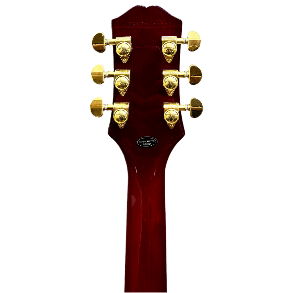 Epiphone Alex Lifeson Les Paul Custom Axcess Ruby Electric Guitar w/ Hard Case tune