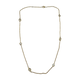 14K Yellow Gold 2CTW Lab Created Diamond Bezel Set Station Necklace