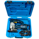 Bosch power tool in a blue carrying case on a white background