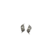 10K White Gold Pearl & 1/2CTW Diamond Cluster Stud Earrings