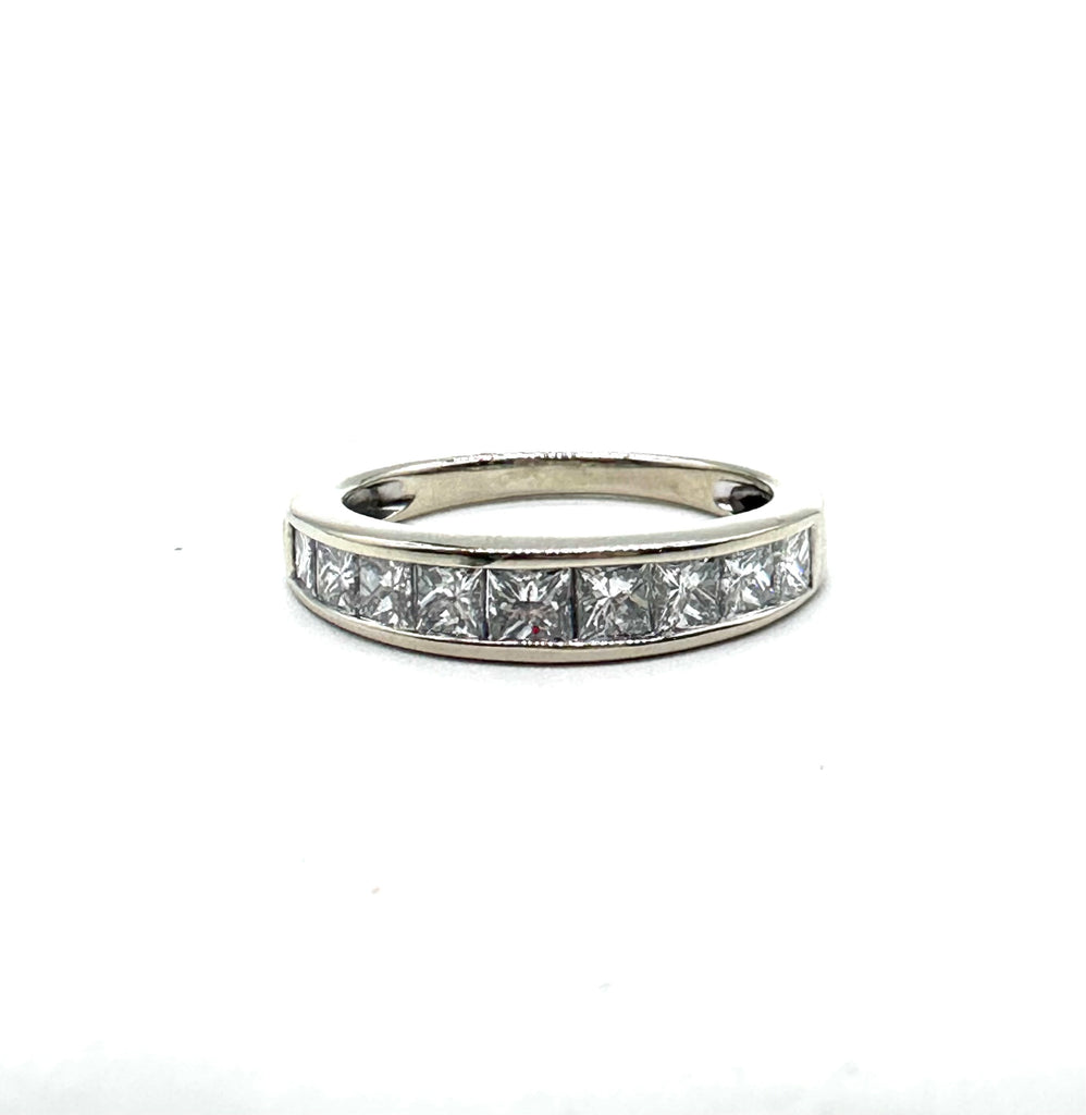 Diamond ring with a white background