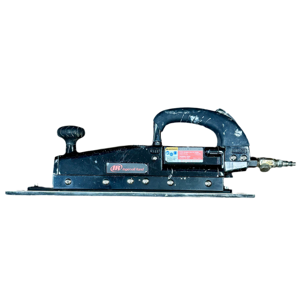 Ingersoll Rand Edge Series 3,000 SPM Pneumatic Straight Line Air Sander (315G) Black handheld tool with visible branding on a white background