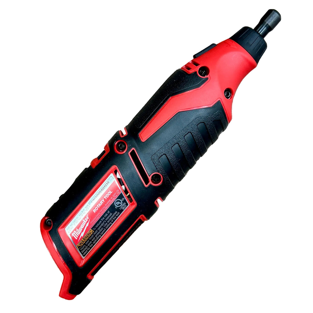 Milwaukee M12 12V Cordless Rotary Tool (2460-20) Red and black Milwaukee tool on a white background