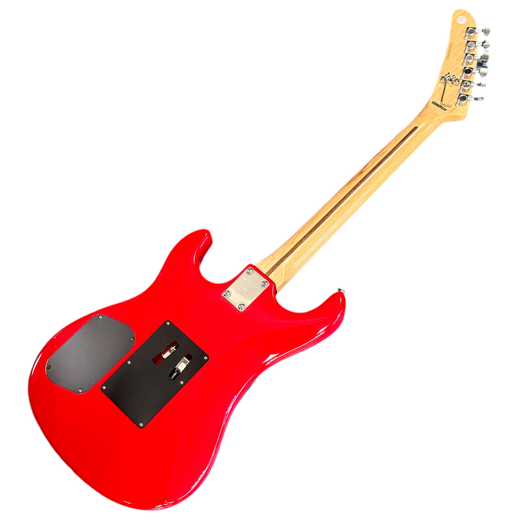 Kramer The 84 Electric Guitar Red electric guitar with a white background