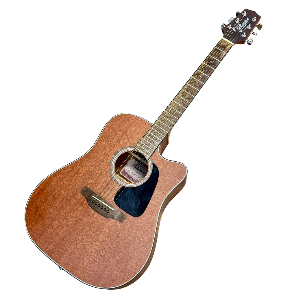 Takamine G Series GD11MCE-NS Acoustic-Electric Guitar w/ Soft Case Acoustic guitar on a wooden floor