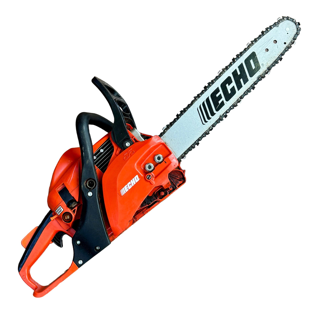 ECHO CS-310 30.5 cc 14" Guide Bar Gas-Powered Chainsaw Echo chainsaw on a wooden floor